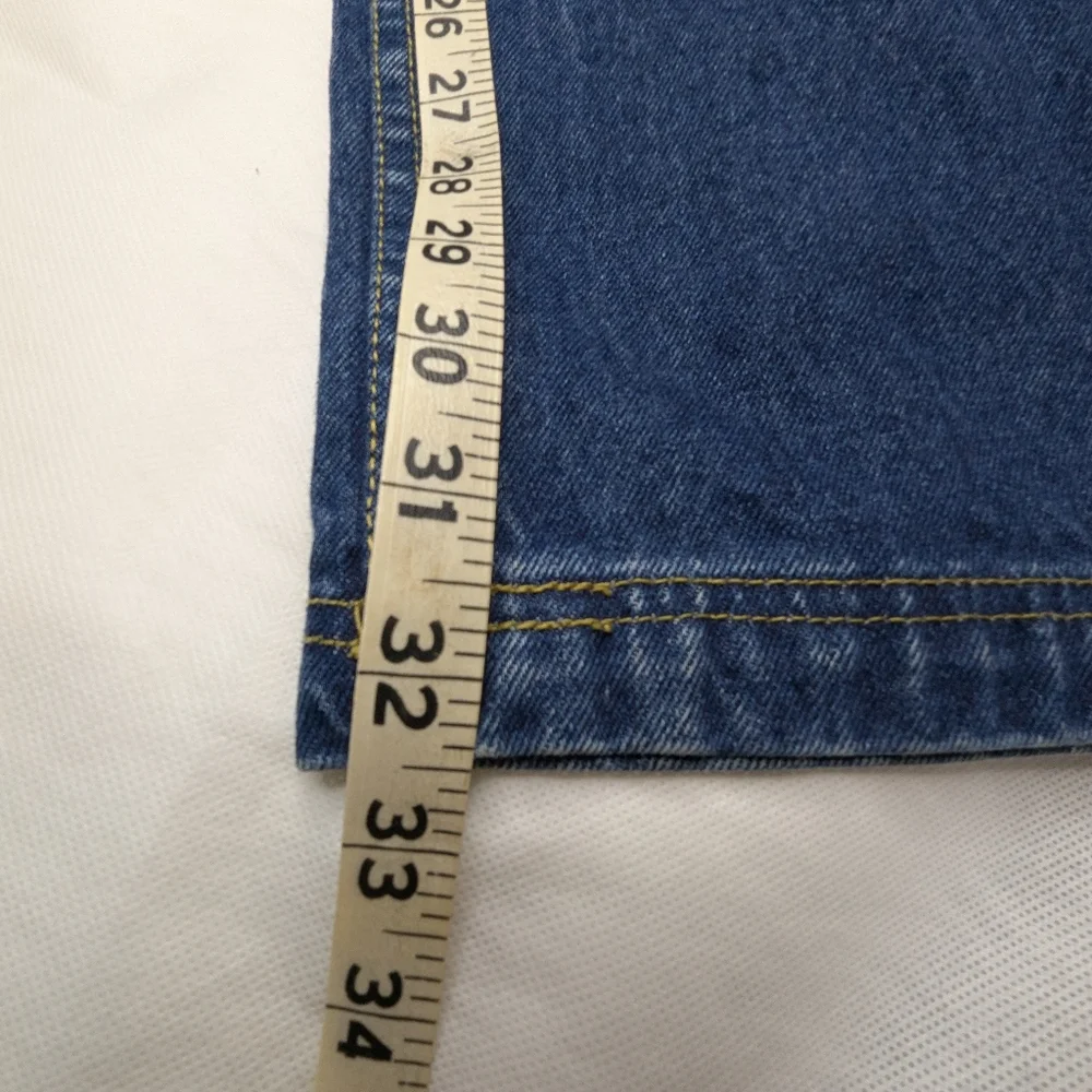 Y2K Unc Baggy Wide Leg NBA Patchwork Jeans - Picture 10 of 14